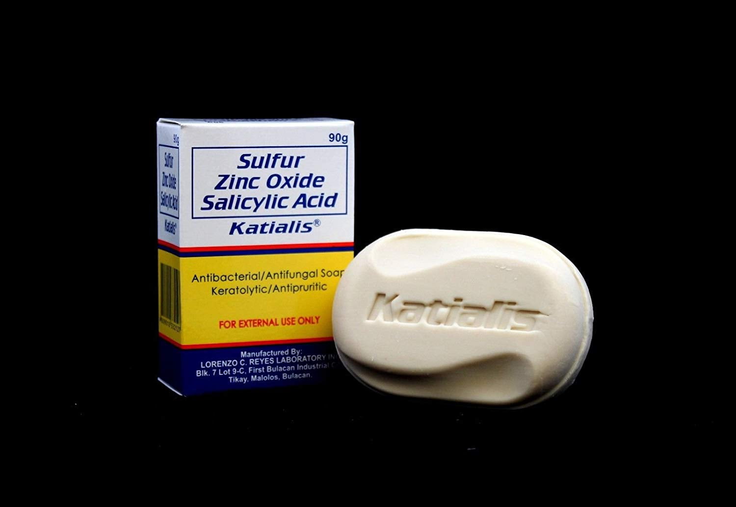 Katialis Soap Antibacterial Antifungal 90g (Sulfur Zinc Oxide Salicylic