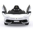 thumbnail image 1 of Katidap 12 V Lamborghini Sian Powered Ride-On Car with Remote Control – White, 1 of 8