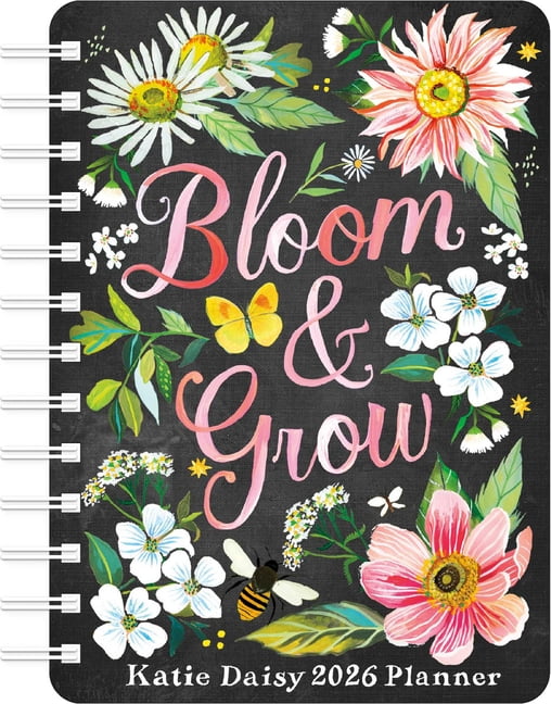 Katie Daisy 2026 Weekly Planner Calendar: Bloom & Grow, (Paperback)