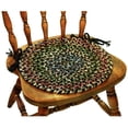 thumbnail image 1 of Katie Multi Braided Chair Pads- Brown - Set Of 4, 1 of 1