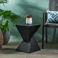 thumbnail image 1 of Katie Outdoor Lightweight Concrete Accent Table, Black, 1 of 6