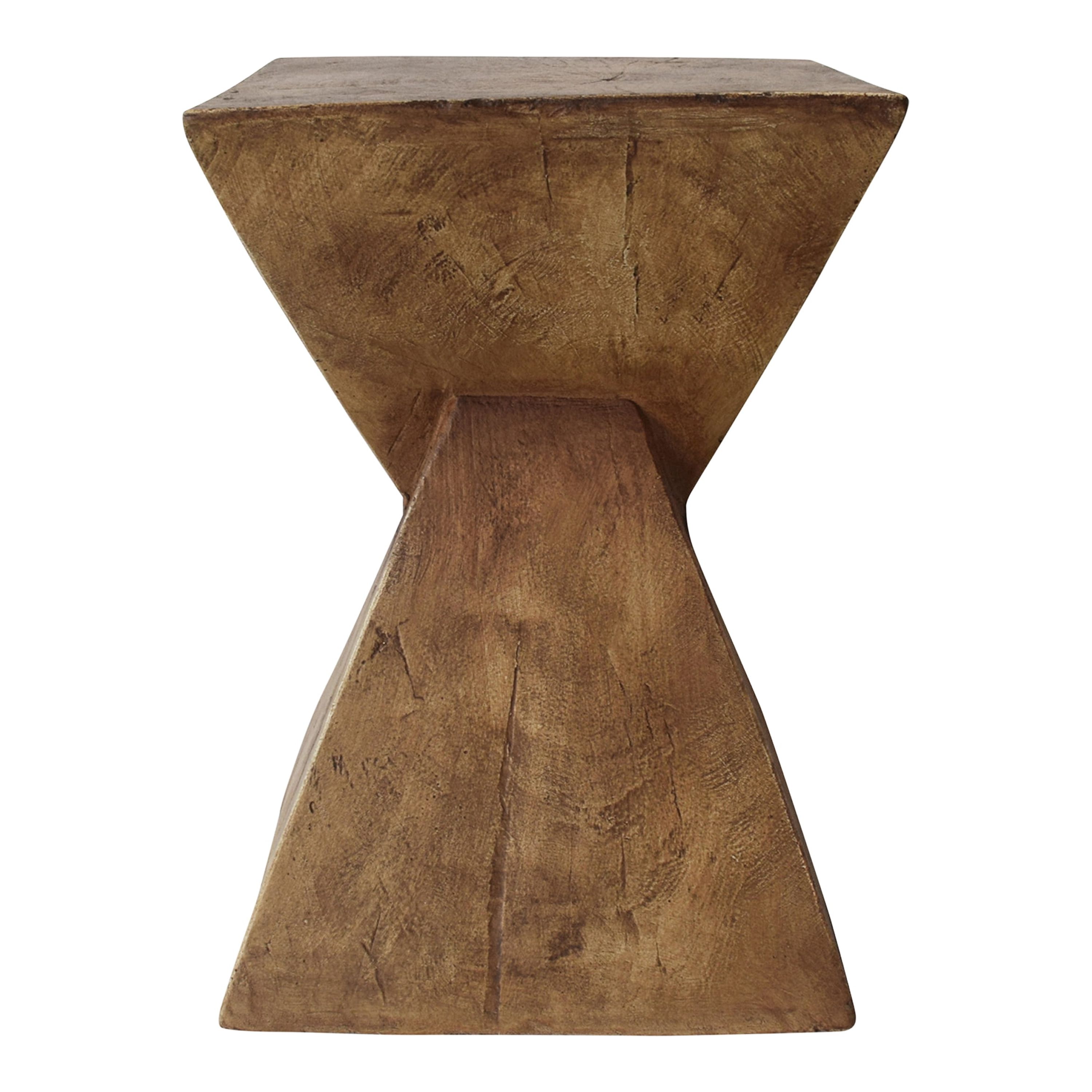 Katie Outdoor Lightweight Concrete Accent Table, Natural - image 1 of 6