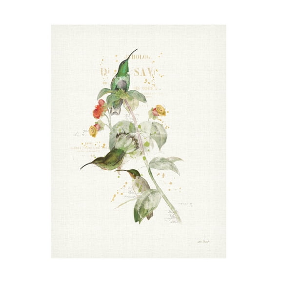 Katie Pertiet 'Colorful Hummingbirds III' Canvas Art
