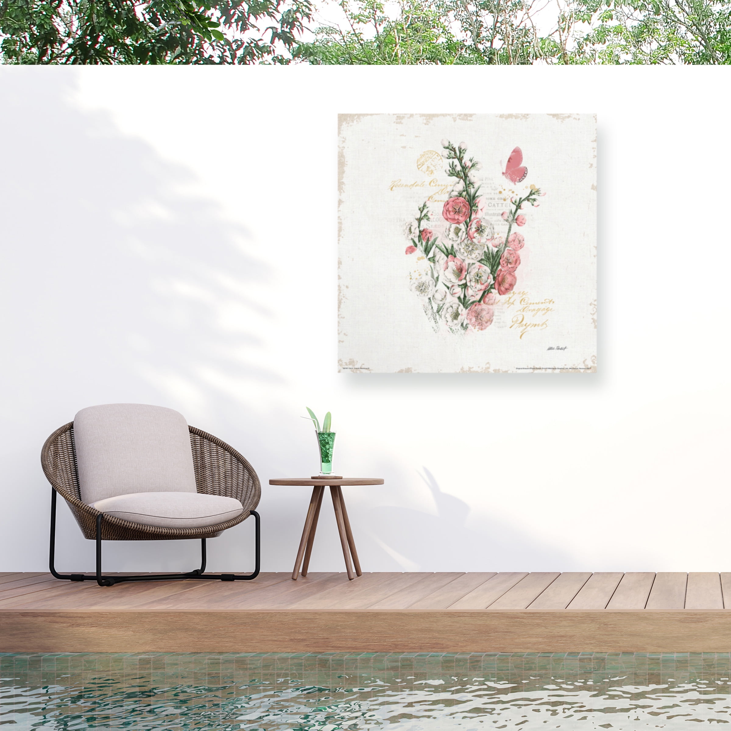 Katie Pertiet 'French Romance III' Outdoor Canvas 35x47