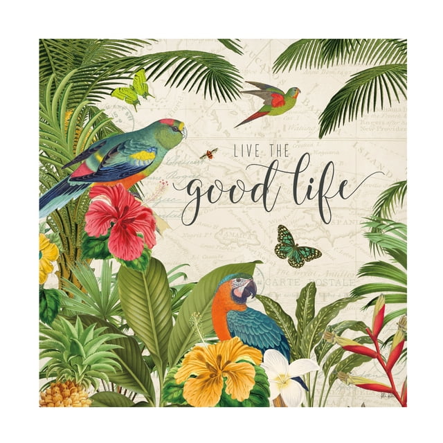 Katie Pertiet 'Parrot Paradise IV' Canvas Art