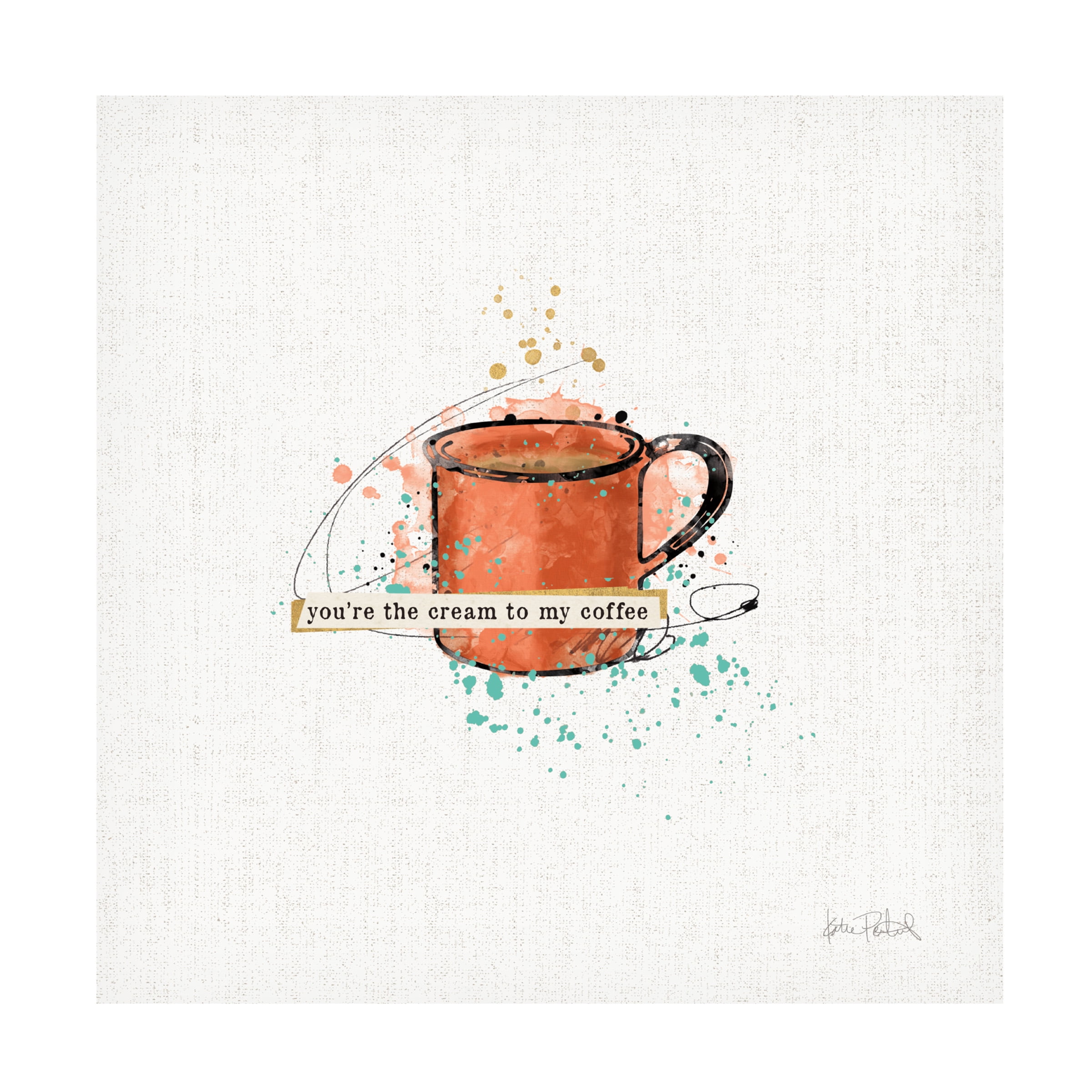 Katie Pertiet 'Thoughtful Perk IV' Canvas Art