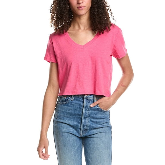 KatieJnyc womens  Courage Crop T-Shirt, l, Pink