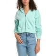 thumbnail image 1 of KatieJnyc womens  Dylan Zip Crop Hoodie, xs, Green, 1 of 3