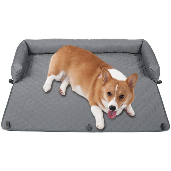 Katieovy Washable Dog Couch Bed,Large Dog Bed Furniture Protector for Couch,Cooling Elevated Dog Bed Mat Pillow