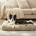 thumbnail image 1 of Katieovy Orthopedic Dog Bed for Large Dogs,36*28 inch Large Dog Beds,Washable Dog Beds with Non-Slip Bottom,Khaki, 1 of 7