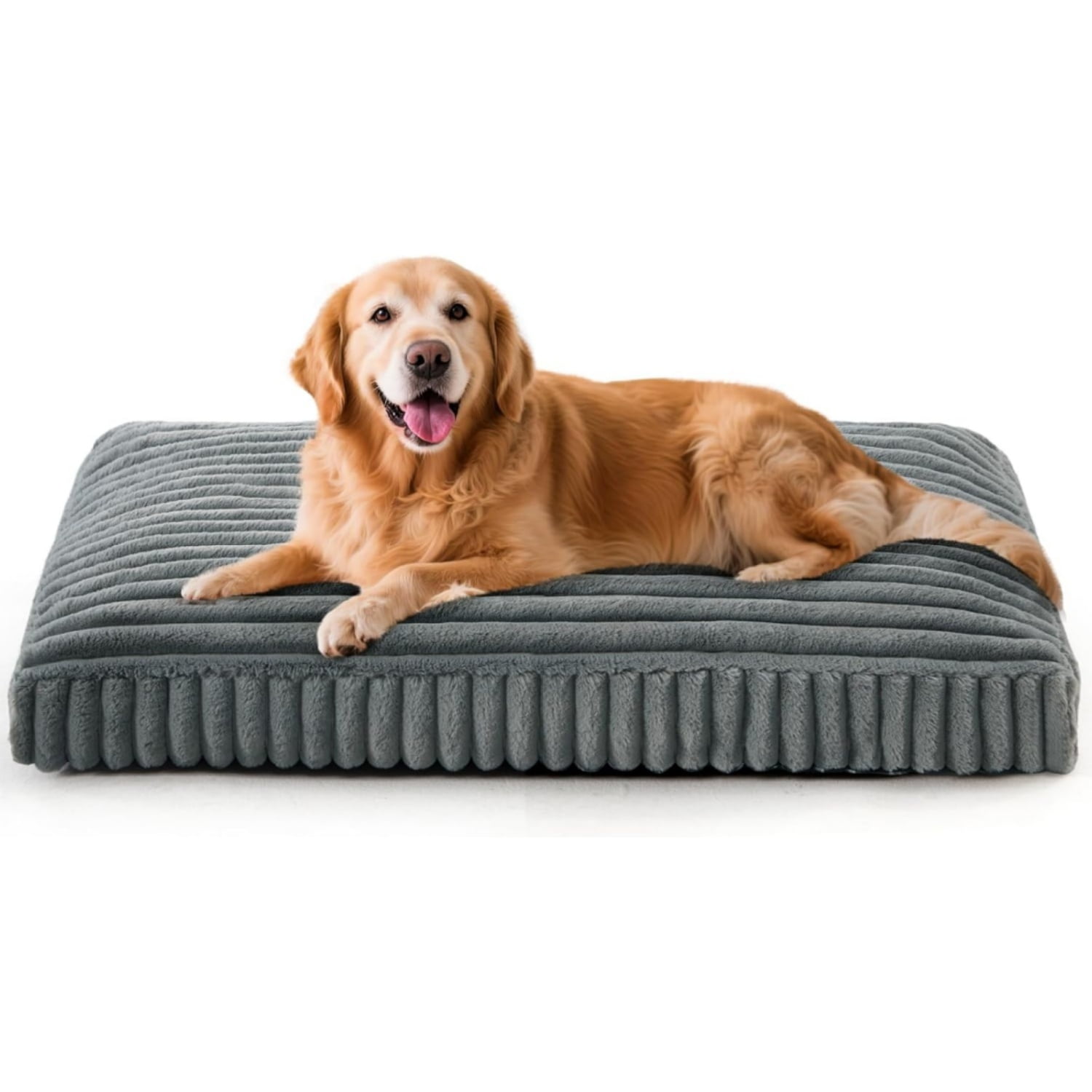 Katieovy Orthopedic Dog Bed for Large Dogs,40*30 inch Large Dog Beds,Washable Dog Beds with Non-Slip Bottom,Dark Gray