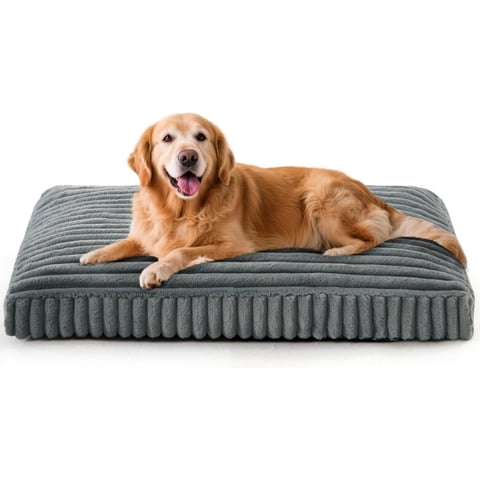 Katieovy Orthopedic Dog Bed for Large Dogs,40*30 inch Large Dog Beds,Washable Dog Beds with Non-Slip Bottom,Dark Gray