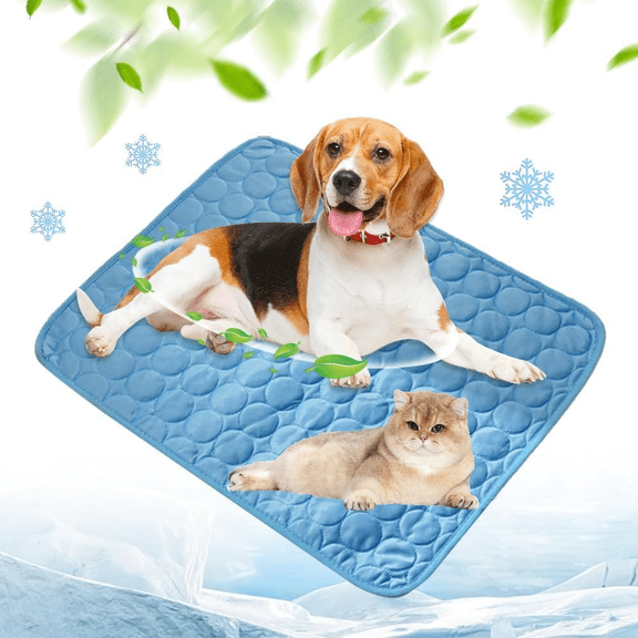 Katieovy Summer Dog Cooling Mat for Dog,28 x 20 inch Cooling Mat for dogs,Portable Washable Dog Pad