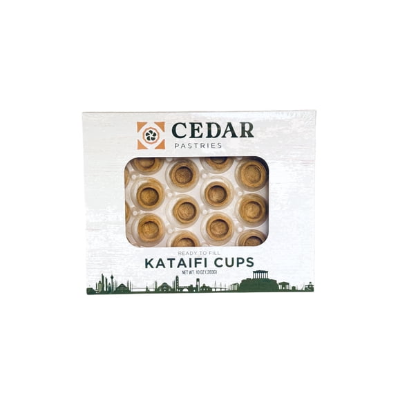 Cedar Pastries Kataifi Cups Crispy Shredded Phyllo Dessert Cups, ReadytoEat Pastry Shells