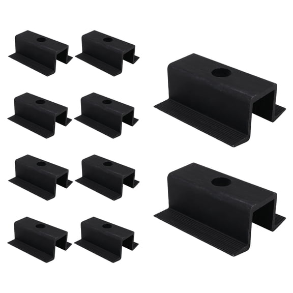 Katigan 10 x Centre Clamp PV Solar Panels, Black, Module Clamp for All Frame Heights, Solar Panels Bracket for Solar Panels Roof