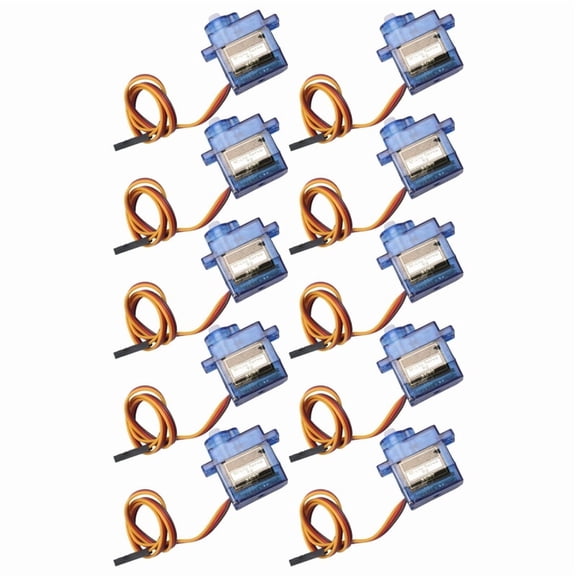 Katigan 10PCS SG90 9G Mini Servo Servo Motor for RC Planes Robot Arm Fixed-Wing Servo Motor Control for Airplane 180