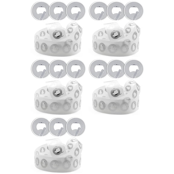 Katigan 250-Pack NTAG215 NFC Tags - Circular 1-Inch PVC Stickers for NFC-Enabled Devices, Transparent Packaging