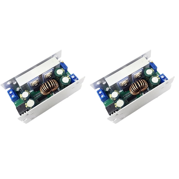 Katigan 2x 200W Buck Converter, 8-60V Input to 1-36V, 5V/12V/19V/24V Outputs, 2-Pack DC-DC Power Module