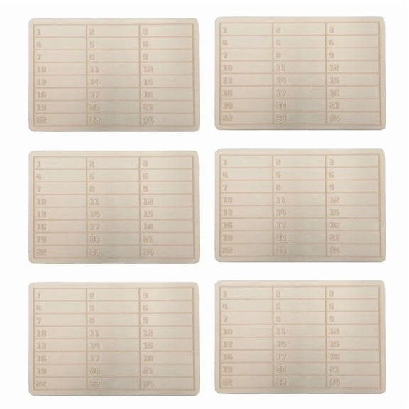 Katigan 6pcs Plates Stainless Steel Wallet Crypto Cryptocurrency Storage Crypto Wallet for Bitcoin Hardware Cold Backup