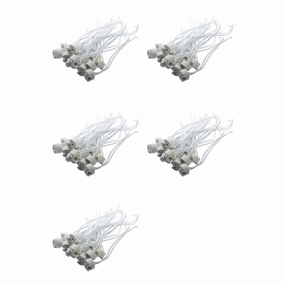 Katigan 75 Pcs White MR16 GU5.3 Ceramic Base Socket LED Lamp Holders for Lighting Projects