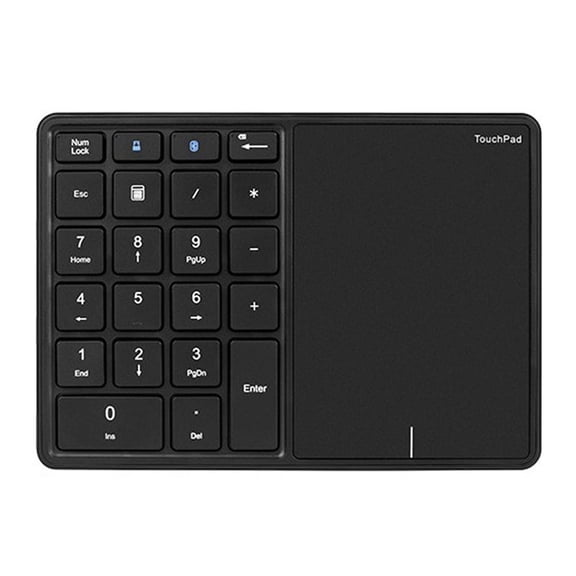 Katigan Bluetooth Numeric Keyboard with Touchpad Rechargeable USB Wireless Numeric Keyboard for Android, Windows, IOS