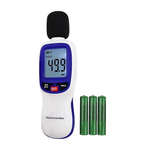 Katigan Decibel Meter with Data Logging,Enable App Data Recording on Smartphone/IPad, 30dB to 130dB Sound Level Meter for Home