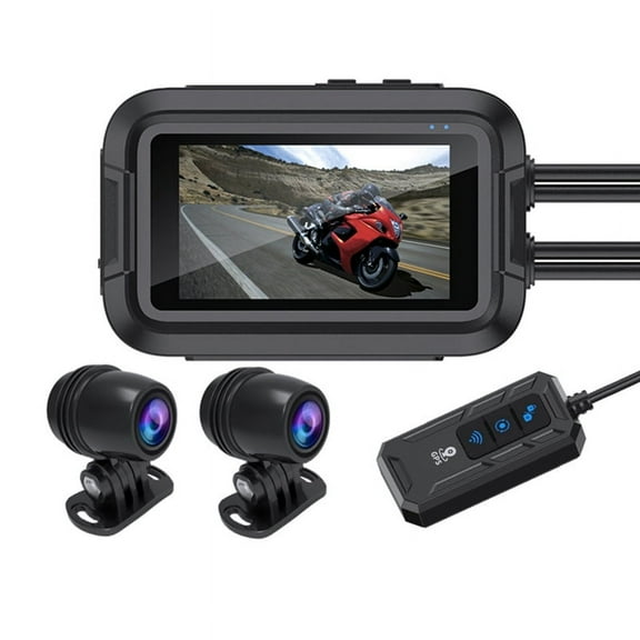 Katigan Dual 1080P Motorcycle DVR Waterproof Moto Camera WiFi GPS Dash Cam Front Rear Driving Video Recorder Black Box
