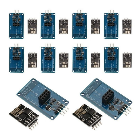 Katigan ESP8266 ESP-01 WiFi Wireless Adapter Module 3.3V 5V Esp01 Breakout PCB Adapters
