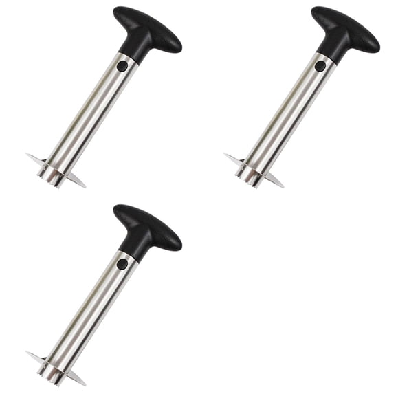 Katigan Kitchen 3x Stainless Steel Pineapple Peeler, Corer, Slicer & Cutter for Effortless Fruit Prep