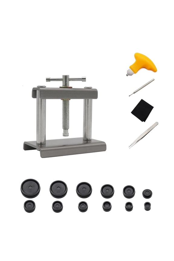 Watch Battery Replacement Tool Kit Watch Press Set Back Case Closer Watch Press Tool Kit for Closing Watch Cover