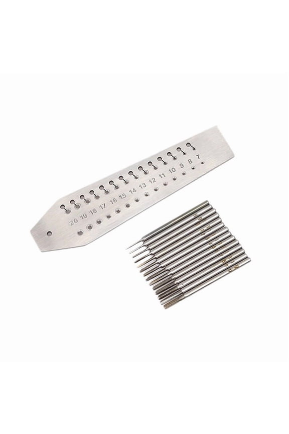 Watch Tap & Die Set,14 Taps Screwplate 0.7mm 2mm ,Micro Screw Thread Cutting Tools for Watch Plate&Barrel Arbor Repair