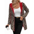 thumbnail image 1 of Katigan Women'S Reversible Hooded Casual Coat Full Zip Up Windbreaker Two - Sided Jacket Red XL, 1 of 8
