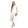 thumbnail image 1 of Womens Summer Casual Dress White XL, 1 of 6