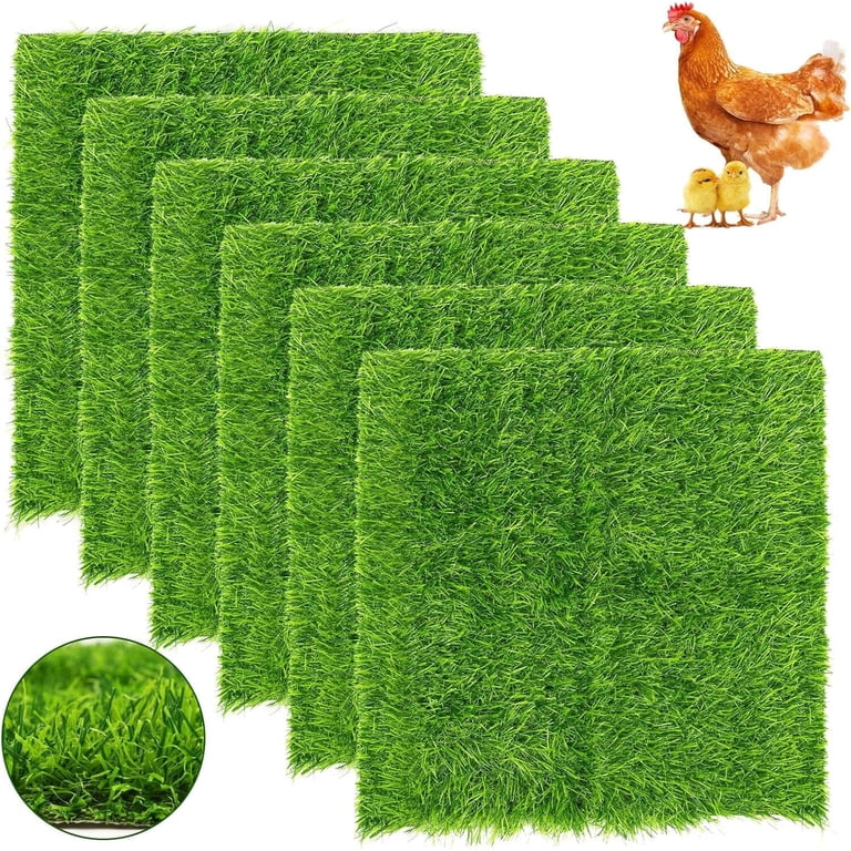 Pawtners 6-Pack Silicone Chicken Nesting Pads – Washable, Reusable Coop Liners (12x12 Inches)