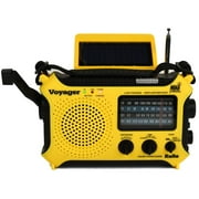 Katio KA500L AM FM Shortwave Dynamo Solar Crank Emergency Weather Radio - Yellow