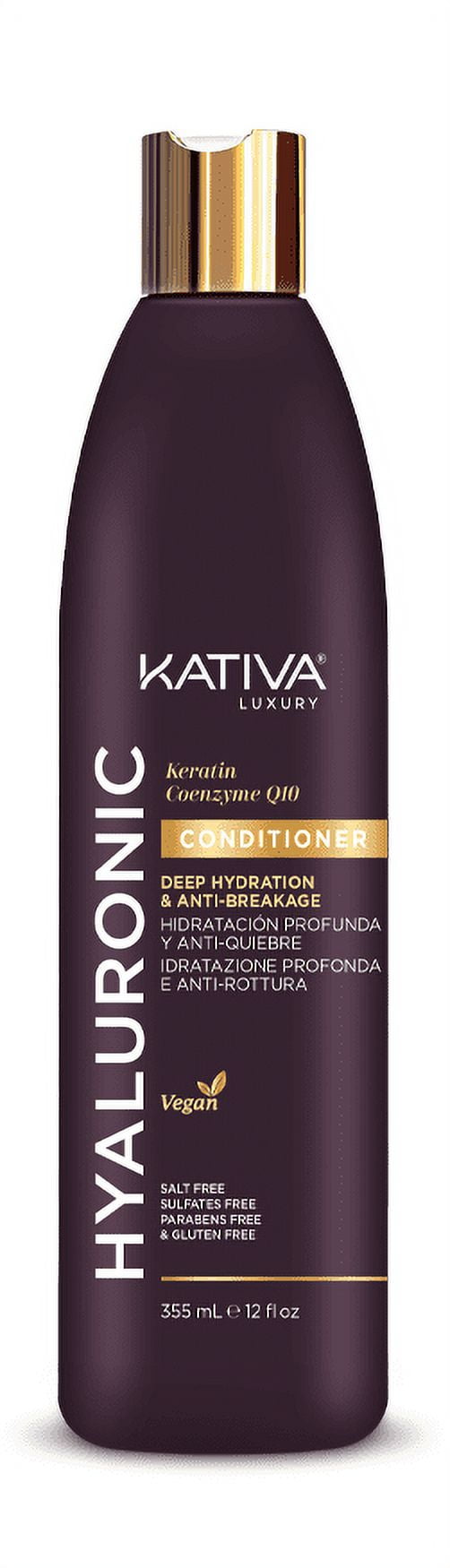 Kativa Hyaluronic Keratin Coenzyme Q10 Conditioner 12 oz