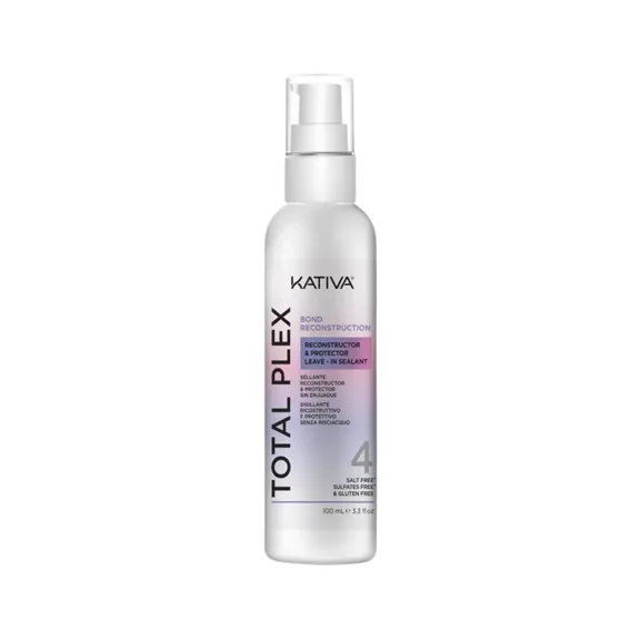 Kativa Total Plex Leave-In Spray 100 mL  Nano Bond Complex for Smooth, Shiny, Frizz-Free, Detangled Hair