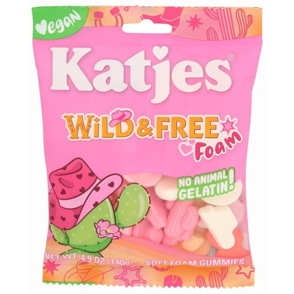 Katjes Candy Gummy Foam Wild Free 4.9 oz (Pack of 12)