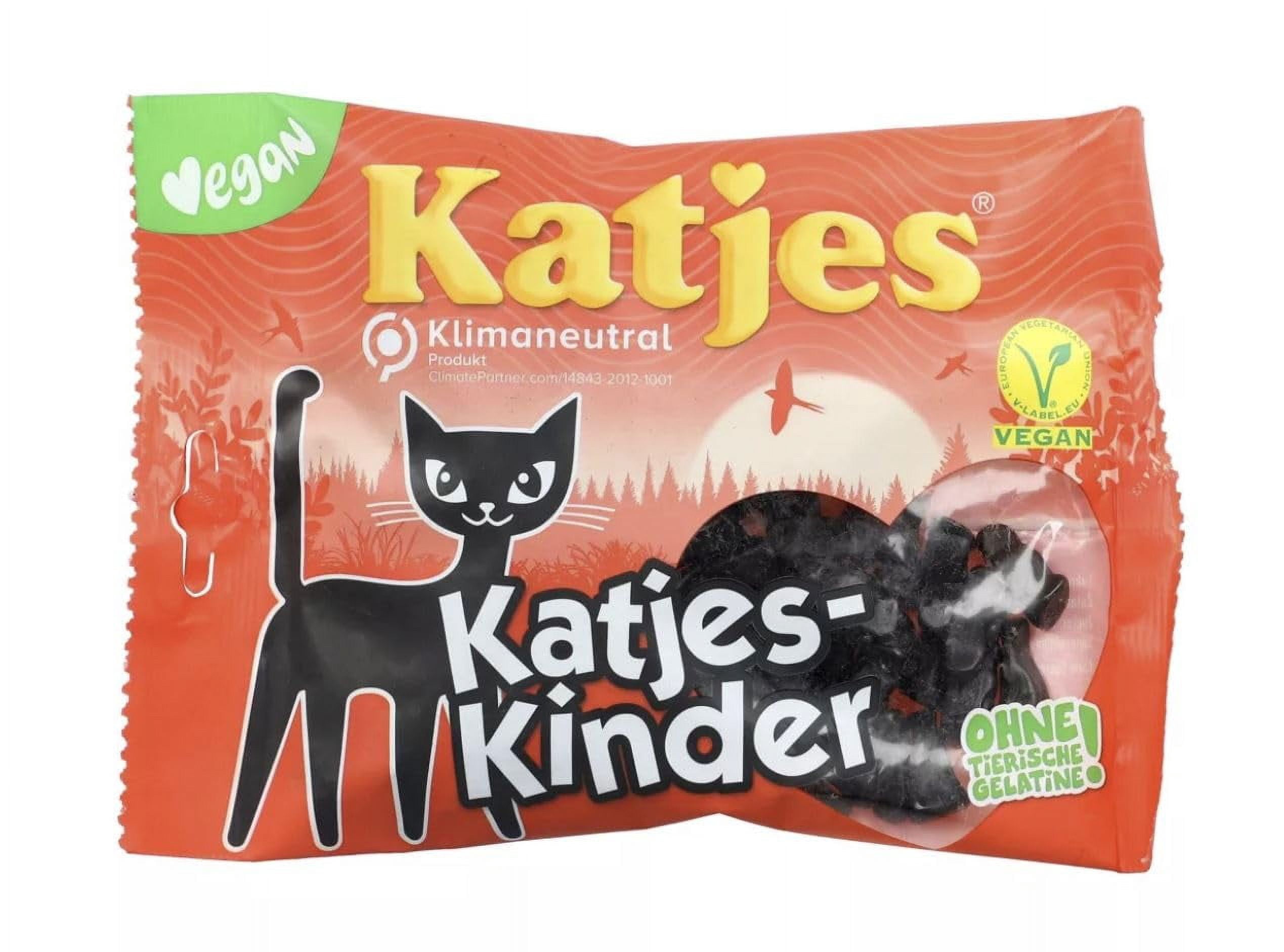 Katjes Kinder Licorice Cat-shaped Drops 200g Licorice Pieces(pack of 3)