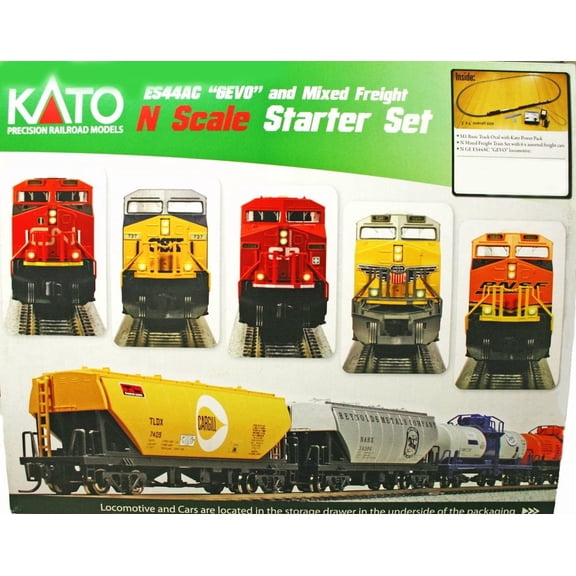 Kato 1060023 N ES44AC Freight Train Set, UP