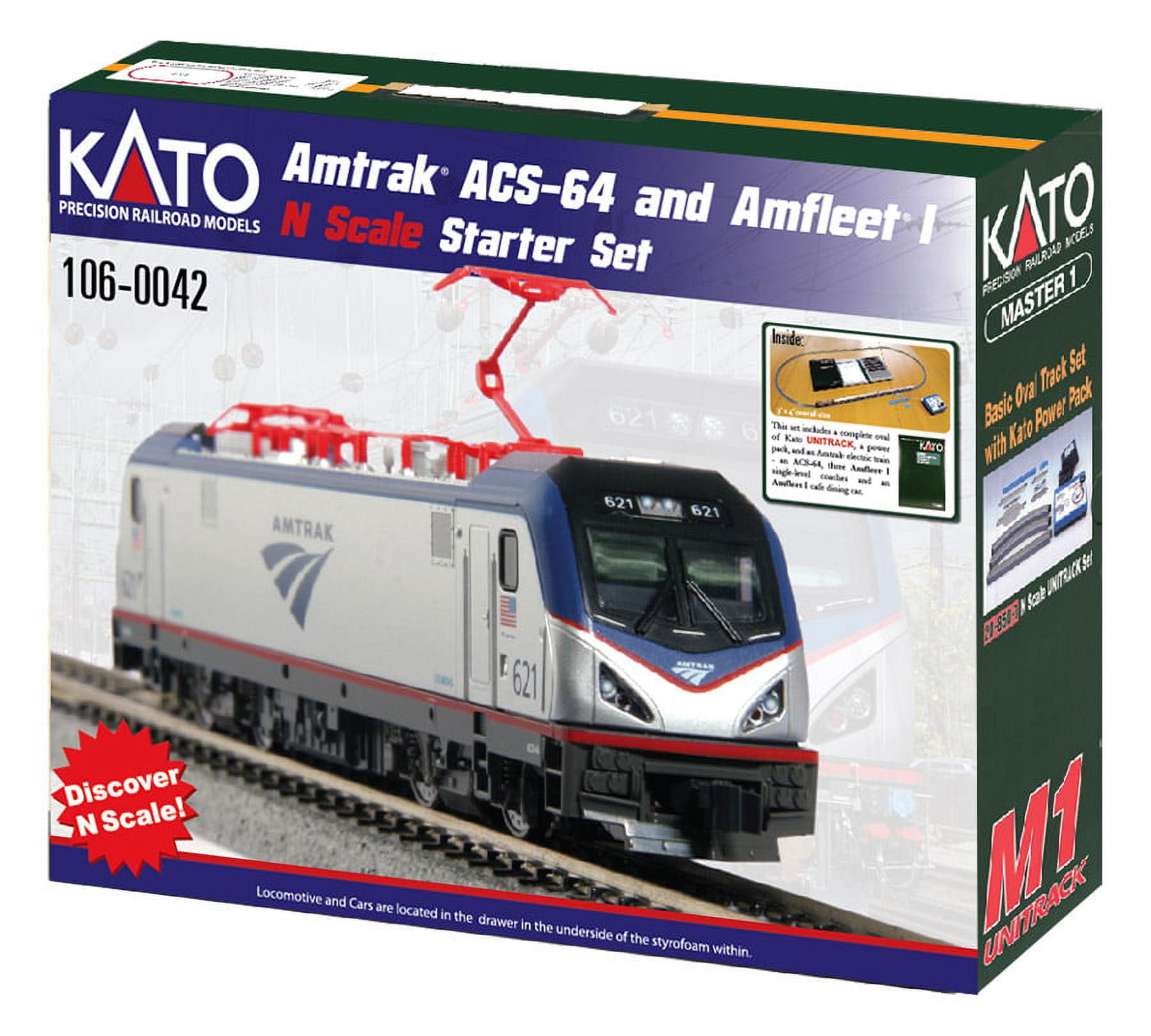 【2024最新】SNSで話題・人気の商品のおすすめアイテム Kato 106-0042 Amtrak ACS-64 & Amfleet I N Gauge Electric 鉄道模型