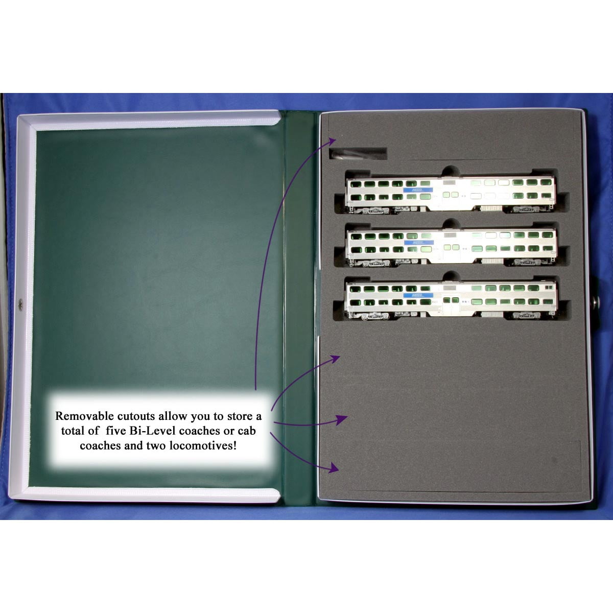 Kato USA Inc. N Gallery Bi-Level Coach Chicago Metra 3-Car Set KAT1068703 N Sets