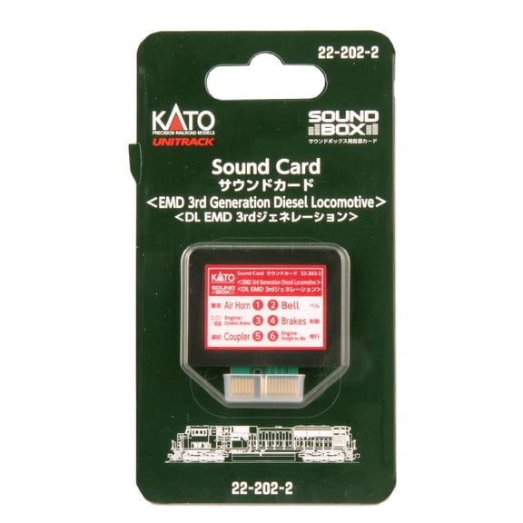 Kato 222022 EMD 3rd Generation Diesel Sound Card for Soundbox by Kato