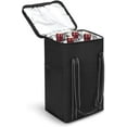 thumbnail image 1 of "Kato 6 Bottle Wine Carrier - Insulated Portable Wine Carry Cooler Tote Bag for Travel or Picnic, Perfect Wine Lover Gift, Black ", 1 of 7