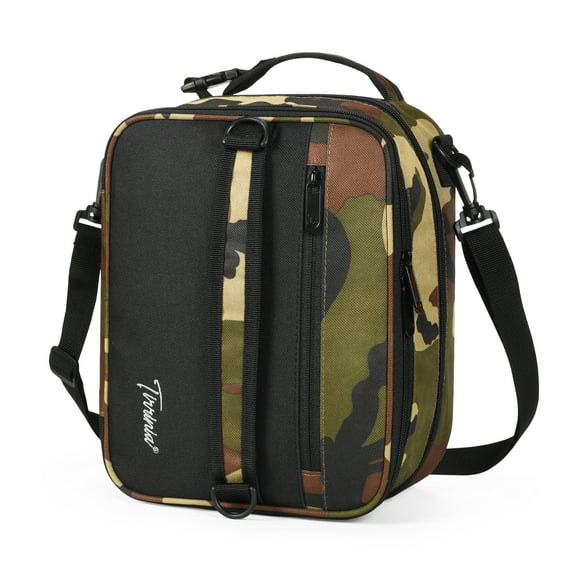 Kato Expandable Insulated Lunch Bag, Leakproof Lunch Cooler Tote for All Ages, Black