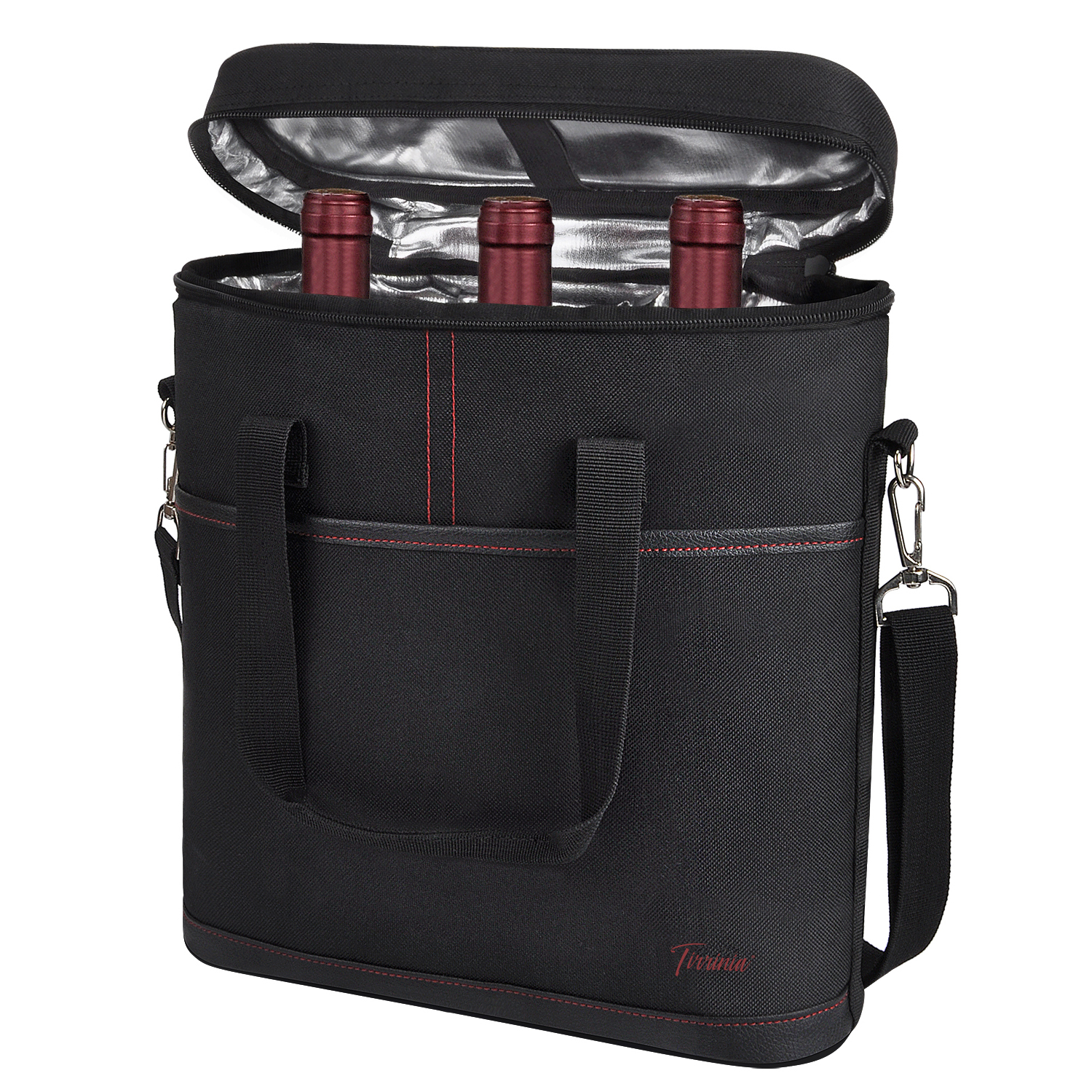 Sac Porte-Bouteilles Vin 12 Places - Transport Facile, Compartiments Amovibles, Idéal Voyage Et Cadeau