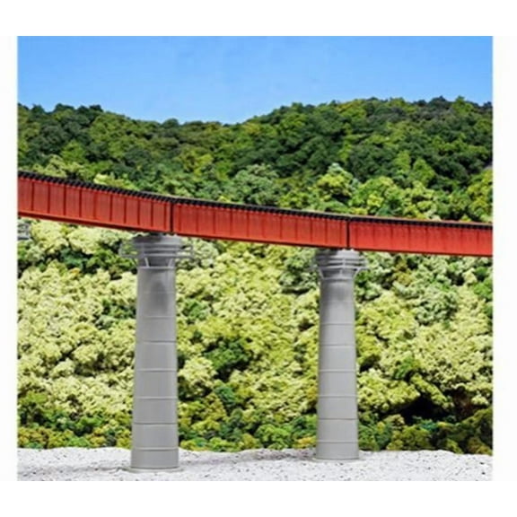 Kato #20-824 N Scale Unitrack Curved Bridge Set Red, 19 481mm- 60 