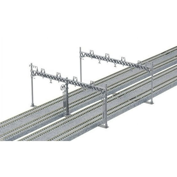 Kato N Scale UniTrack Train Track Four Track Catenary Poles Straight 10-Pack