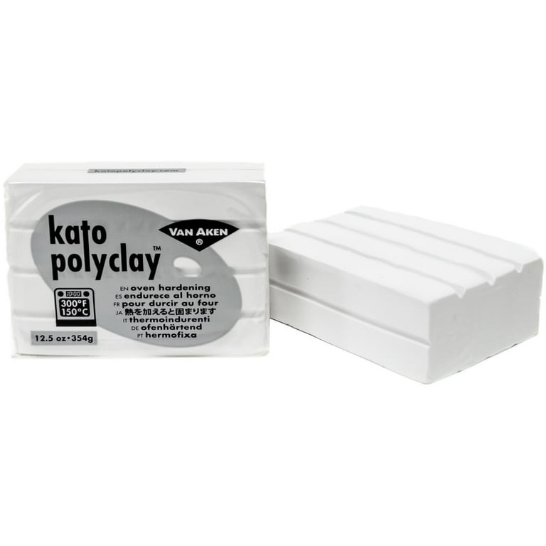 Polymer clay, Kato Polyclay™, white. Sold per 12.5-ounce pkg