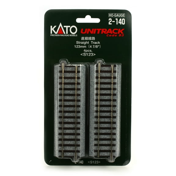 Kato USA Inc. HO 123mm 4-7/8 Straight 4 KAT2140 HO Track